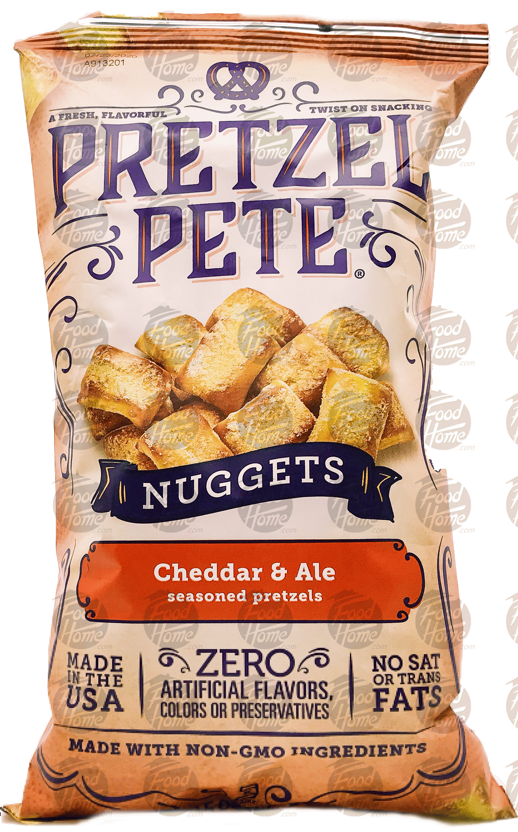 Pretzel Pete  cheddar & ale seasoned pretzel nuggets, bag Full-Size Picture